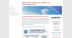 Desktop Screenshot of allenbrownheatingcooling.com